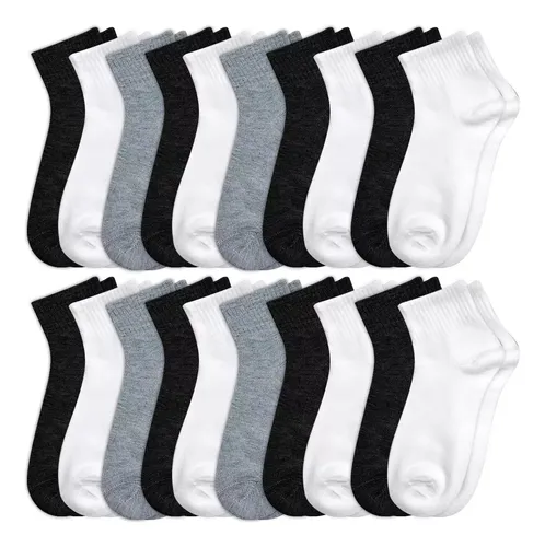 Calcetines Cortos Hombres Dama Unisex Calceta 20 Pares