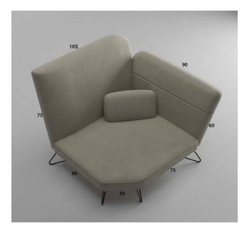 Sofa Esquinero Un Cuerpo Take Me Away Ruoxi Wang / Kubus