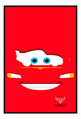 Cuadro Poster Premium 33x48cm Cars Portada Rayo Mcqueen