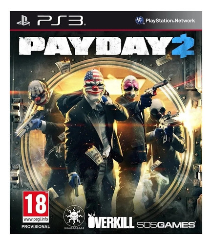 Imagen 1 de 4 de Payday 2 505 Games PS3 Digital