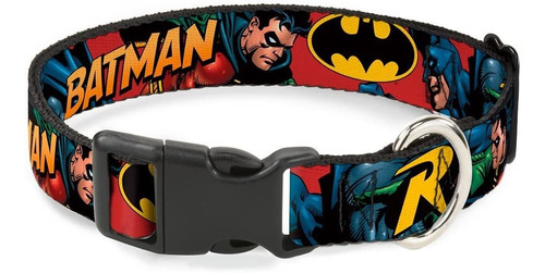 Collar De Perro Con Hebilla Clip De Plastico Batman Robin E