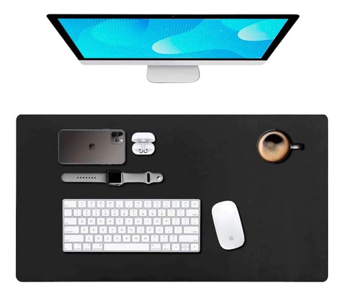 Mouse Pad Grande Preto Preto Liso