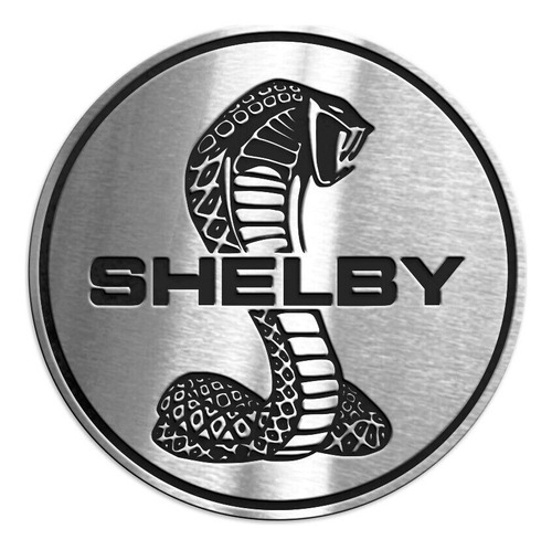 Emblema Ford Mustang Shelby Cobra Badge Em Aço Inox Polido