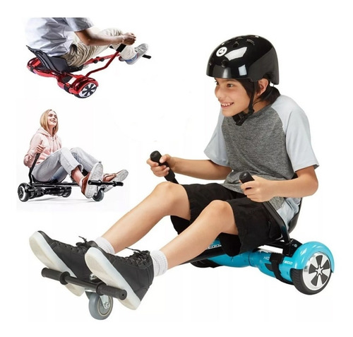 Imagen 2 de 4 de Silla Para Patineta Electrica Negra Hoverboard Paragon.uy