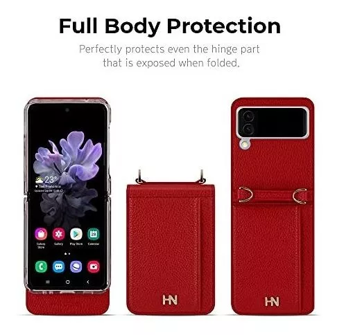 Funda Card Pocket Molan Cano Para Galaxy Z Flip 4 Color Rosa