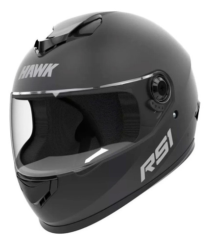 Casco De Moto Integral Hawk Rs1 Negro Brillante O Mate