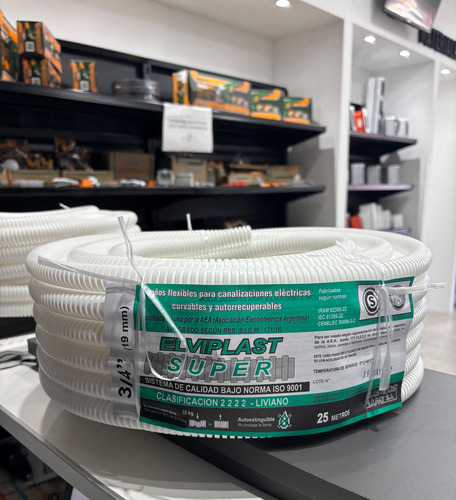 Caño Corrugado 3/4 (19mm) X 25m Elviplast