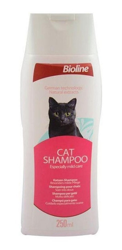 Imagen 1 de 1 de Shampoo  Para Gatos Bioline 250 Ml