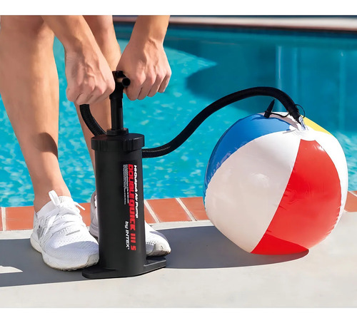 Compatible Inflador Intex 68605 Manual Doble Quick Iii S
