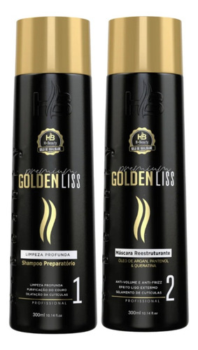 Hbeauty Progressiva Golden Liss 2x300ml Sem Formol