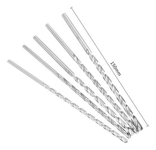 15 Peças De Furadeira Hss Twist Extra Longa De 150 Mm 2 Mm 3