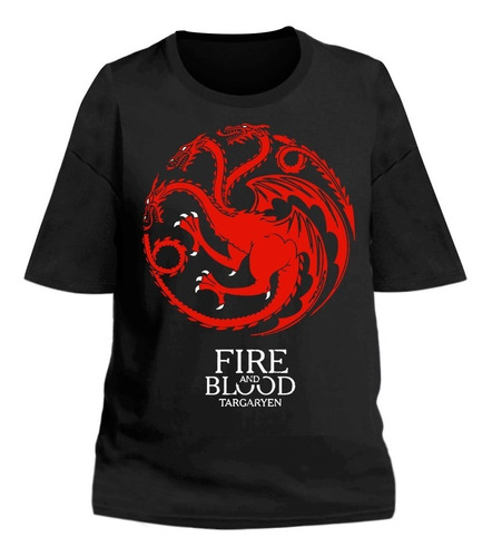 Remeron Mujer Game Of Thrones Targaryen Escudo Fire Remera