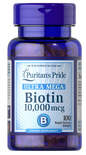 Biotina 10,000mcg 100 Capsulas Cabello Uñas Piel Eg B35