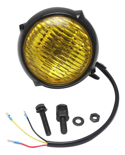 Motornike Faro Delantero Ámbar Para Bobber Chopper