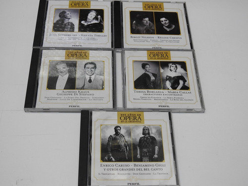 Cd 1397 - 200 Años De Opera En La Argentina. 5 Cds. 