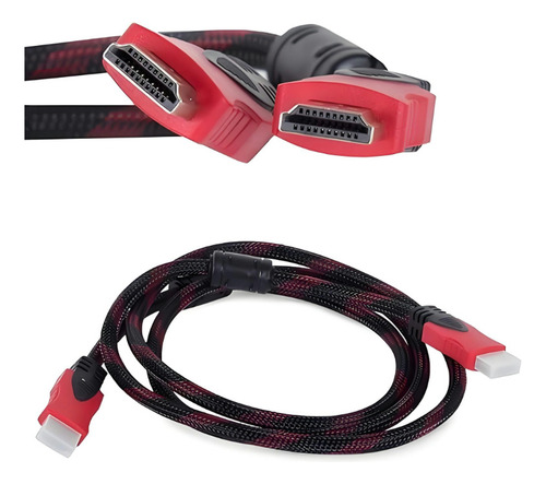 Velstron Cable HDMI reforzado de 10 metros y alta velocidad, compatible con Full HD 1080p, con conector HDMI a HDMI, ideal para Xbox, PlayStation, laptop, computadora de escritorio, proyector, Smart T