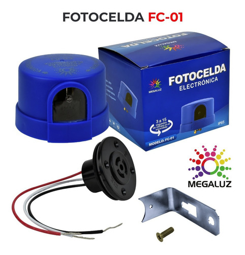 Fotocelda 120v-277v 1000w Para Exterior Megaluz Fc-01