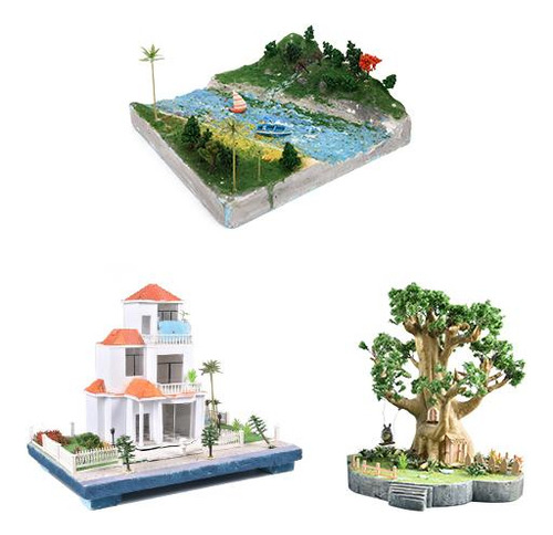 2x Craft Board Foam Diy Paisaje Paisaje 30cmx10cmx3cm