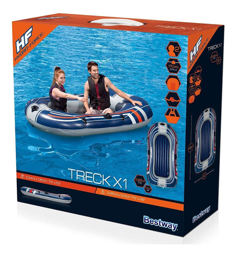 Bote Inflable Bestway Hydro-force Treck X1 Para 2 Personas