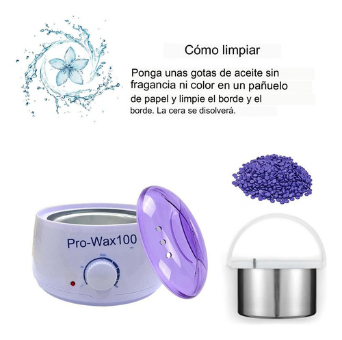 Imagen 8 de 9 de Maquina Olla Depilatoria + 400g De Cera + 10 Paletas