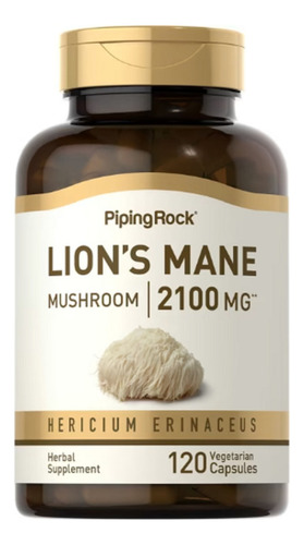Piping Rock - Super Lions Mane Mushroom 2100 Mg X 120 Caps