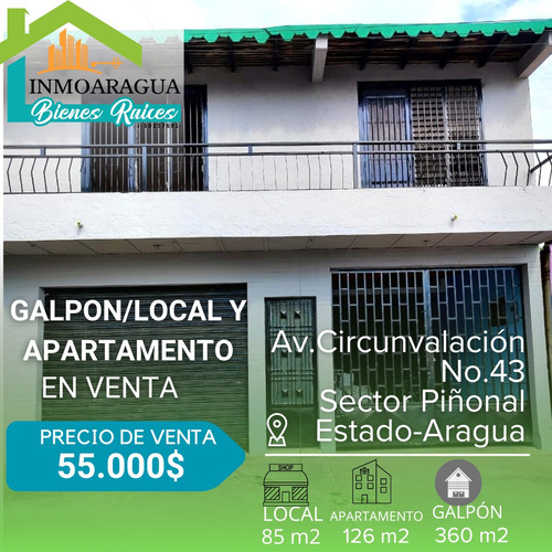 Local En Venta/ Urbanización Piñonal Maracay/ Pg1112