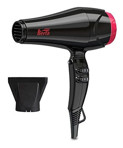 Berta 1875w Secador De Pelo De Iones Negativos Con 2 Velocid