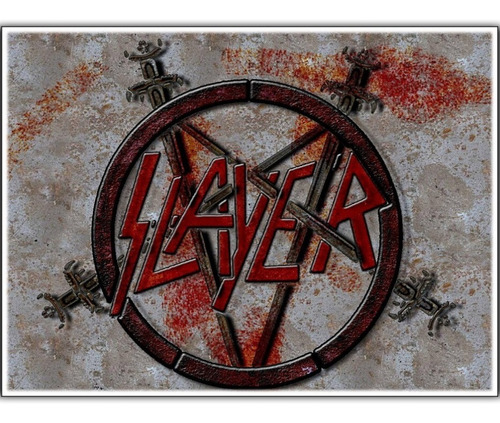 Poster Plastificado Slayer 30x40cm Rock