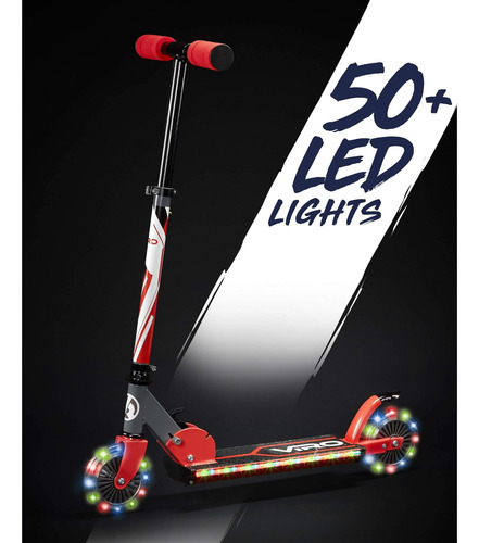 Viro Rides Vr 200 Glow-rider Kick Scooter Con Más De 50 Luce