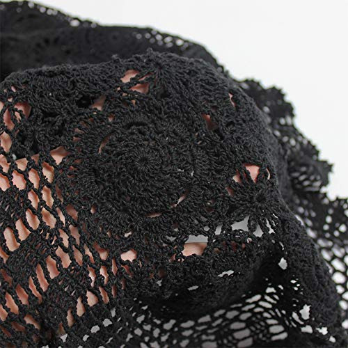 Kepswet 100% Algodón Hecho A Mano Crochet Encaje Oval Table