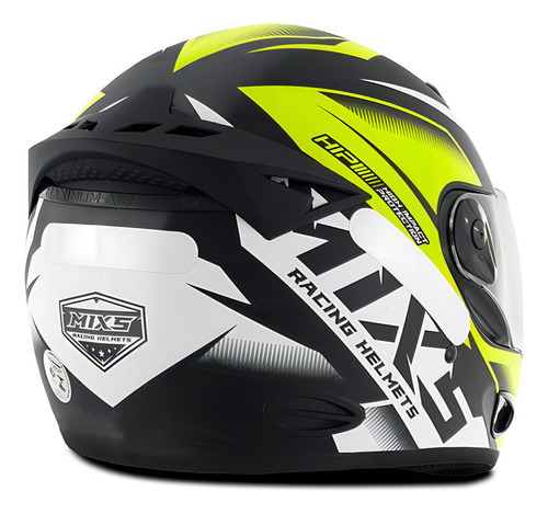 Capacete Mixs Mx2 Storm Brilhante Amarelo 60