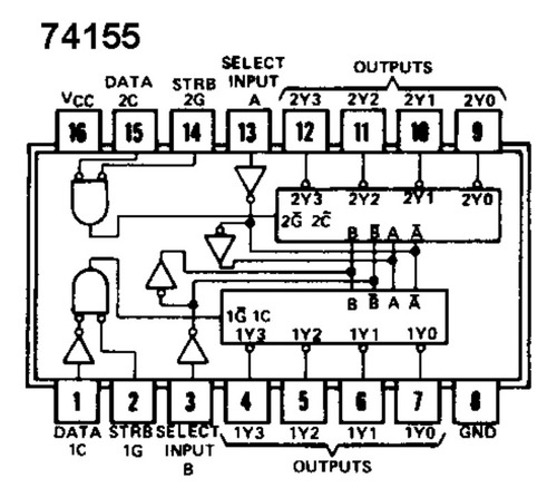 Circuito Integrado 74ls155 Pack 10 Piezas