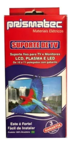 Suporte Para Tv 10'' A 71'' - Fixador De Tv E Monitor Cor Cromado