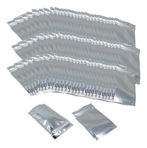 5 X 100pcs Bolsas De Papel De Aluminio Reutilizables
