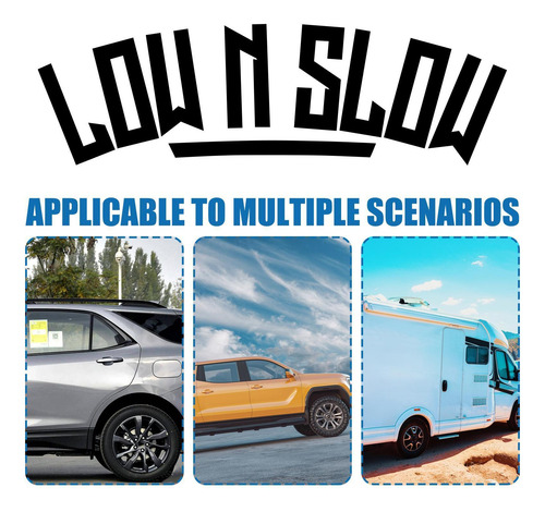 Adhesivo Low N Slow Adhesivo Low N Slow Para Coche Calcomaní