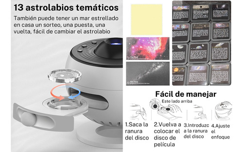 Proyector De Estrellas Cielo Estrellado Luz Nocturna Regalo