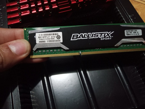 Memoria Ram Crucial Ballistix Ddr3 4 Gb 1600mhz Usada Buena (Usado)