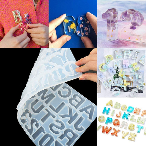 . Kit De Bricolaje De Molde De Silicona Con Alfabeto De