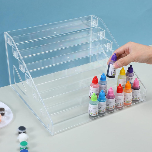 Organizador De Pintura Acrílica Transparente (7 Niveles), Or