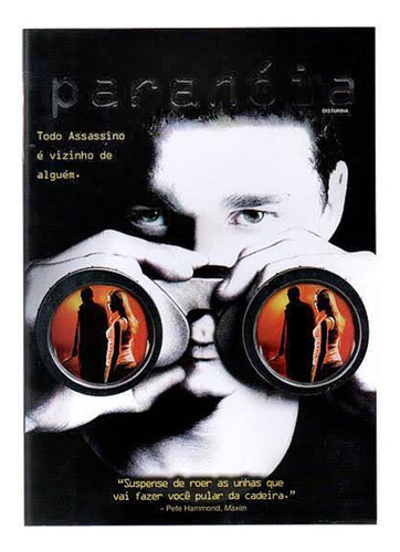 Dvd Paranóia - Shia Labeouf - Dublado - Disturbia - Original