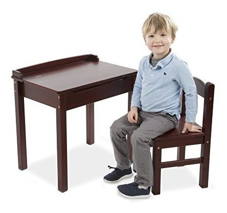 Melissa Y Doug Desk Y Chair Espresso Childrens Furniture