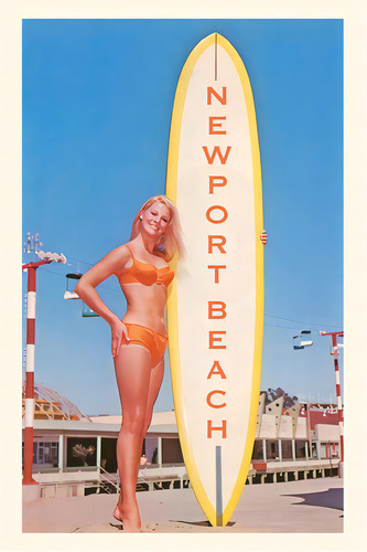 Vintage Journal Surfer Girl, Newport Beach, De Found Image Press. Editorial Found Image Pr, Tapa Blanda En Inglés