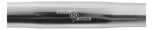 Origin8 Bullhorn Manubrio, 26,0 X 420 Mm, Plata 33732m