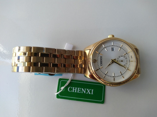 Relógio Masculino Original Dourado Casual A Pronta Entrega