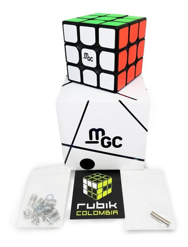 Cubo Rubik 3x3 Premium Yj Mgc Magnetico Profesional Imanes Color De La Estructura Negro