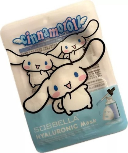 Mascarilla Facial Cinnamoroll Ácido Hialurónico Sosbella Tipo de piel Mixta