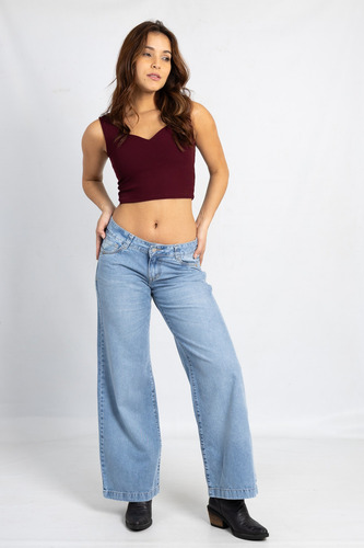 Pantalon Oxido Low-rise Jeans Tiro Bajo Diseño Dp
