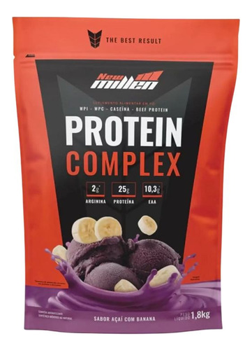 Whey Protein Complex 1,8kg Blend Protéico New Millen Açaí