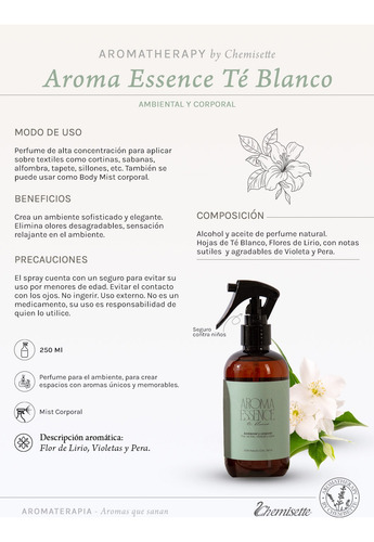 Duo Aromas Essence Textil Mist Corporal Ambiental 250ml C/u