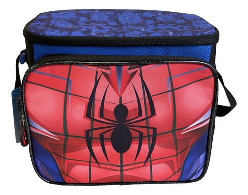 Lonchera Escolar Termica Spiderman Marvel Hombre Araña Color Rojo